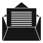 office-manager-mail-icon-simple-style-vector